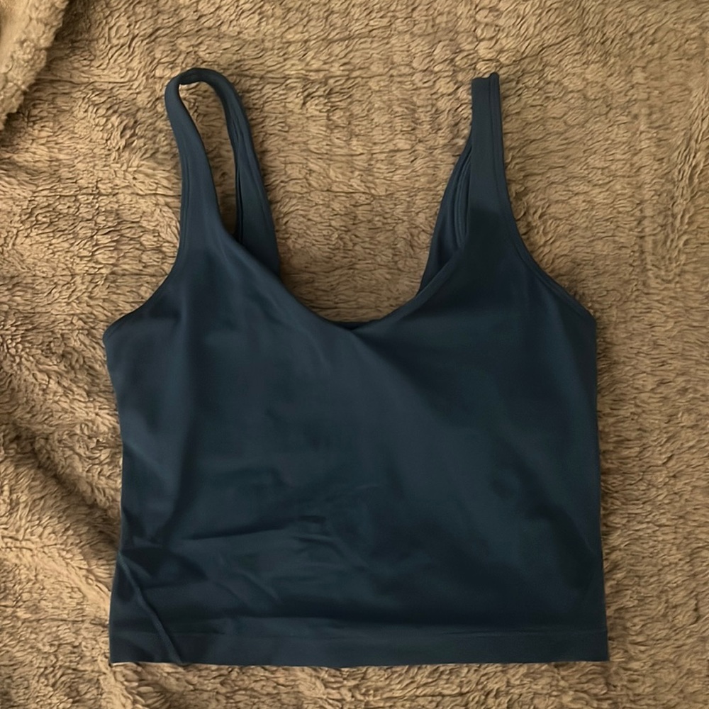 Lululemon align tank top, blue/green, size 2, color not in stores anymore